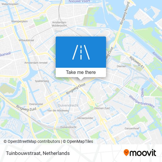 Tuinbouwstraat map