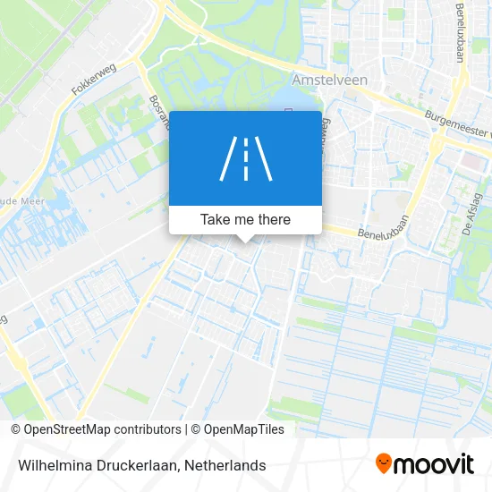 Wilhelmina Druckerlaan map