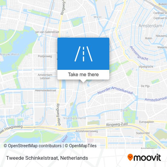 Tweede Schinkelstraat map