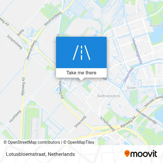 Lotusbloemstraat map