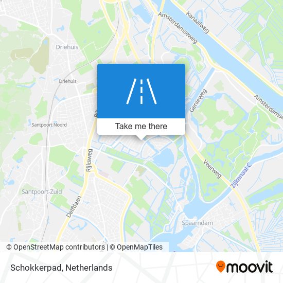 Schokkerpad map