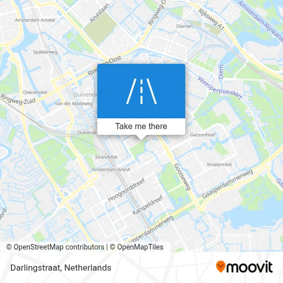 Darlingstraat map