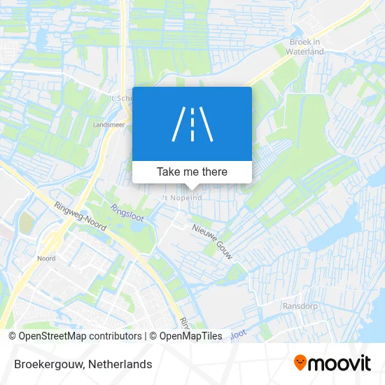 Broekergouw map