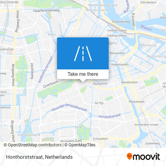 Honthorststraat map