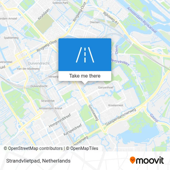 Strandvlietpad map