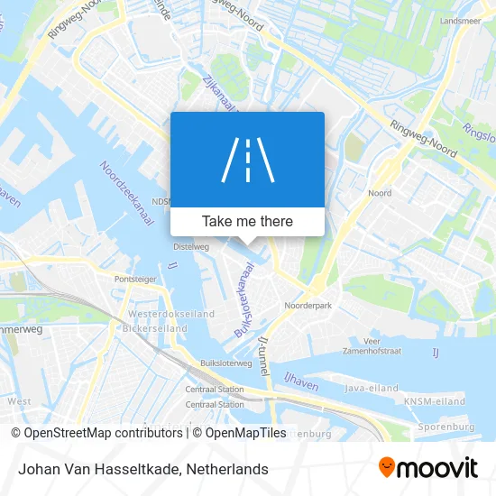 Johan Van Hasseltkade map