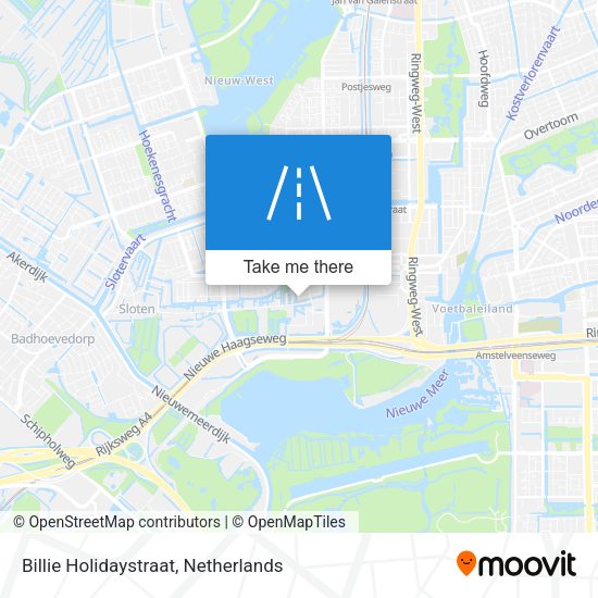 Billie Holidaystraat map