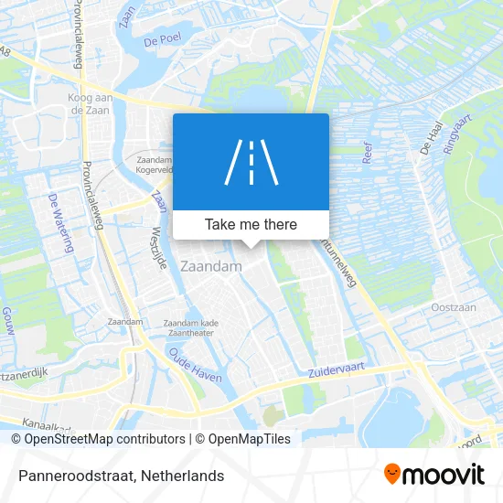 Panneroodstraat map