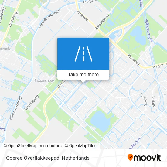 Goeree-Overflakkeepad Karte