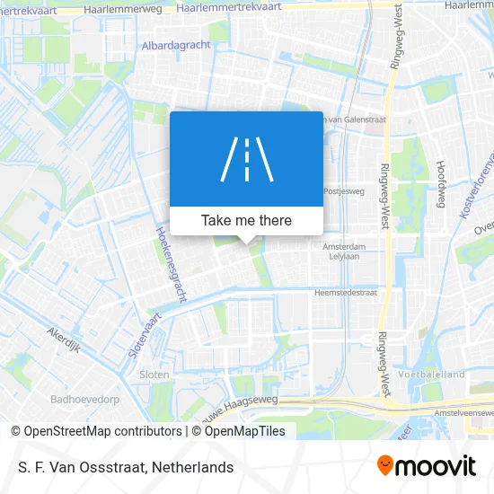 S. F. Van Ossstraat map