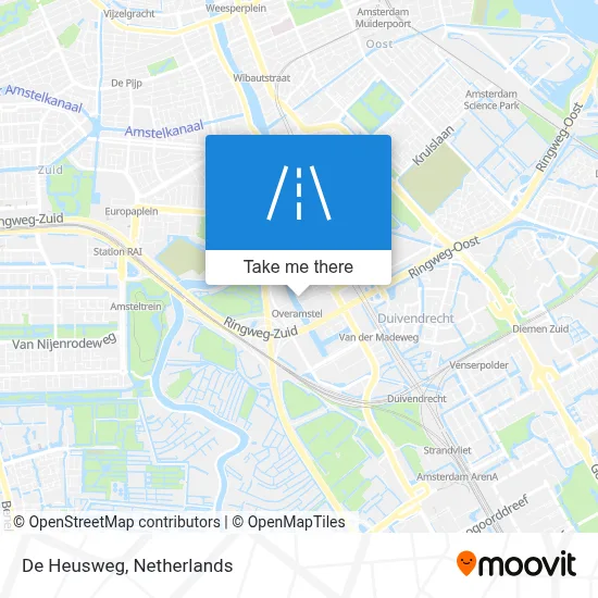 De Heusweg map