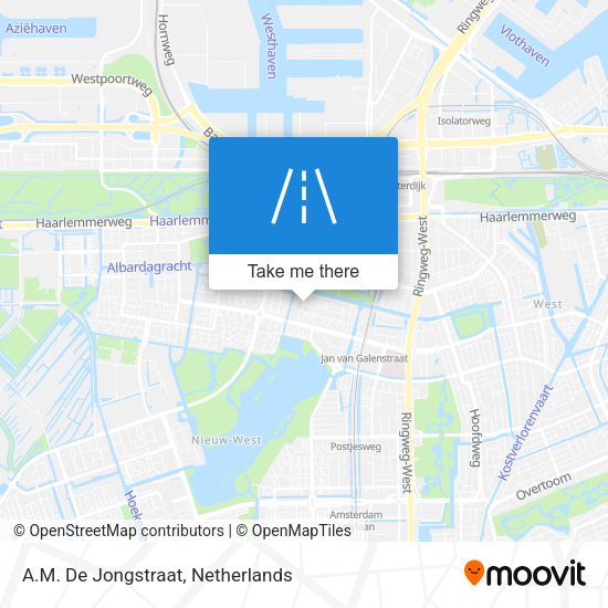 A.M. De Jongstraat map