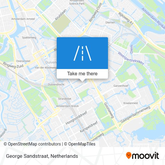 George Sandstraat map