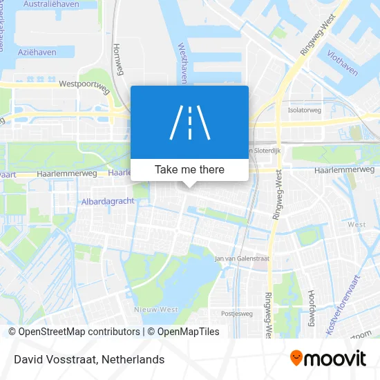 David Vosstraat map