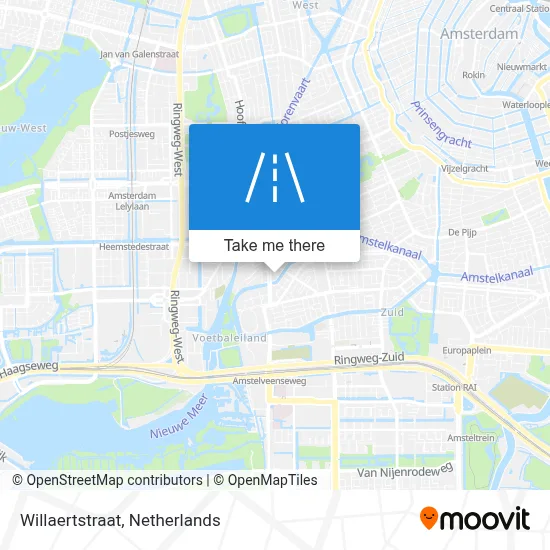 Willaertstraat map