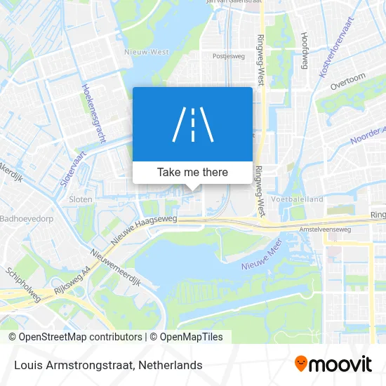 Louis Armstrongstraat map