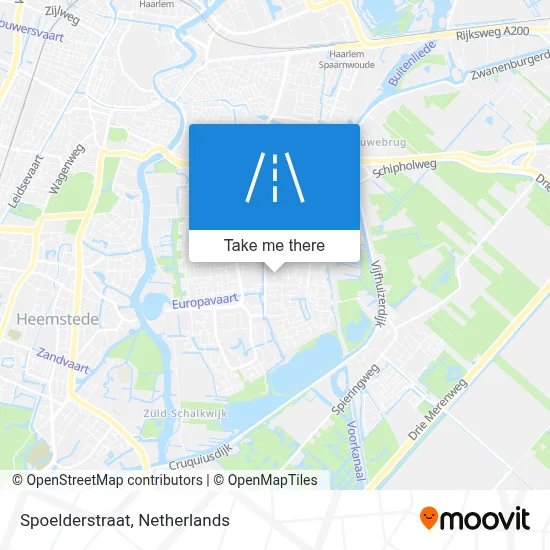 Spoelderstraat map