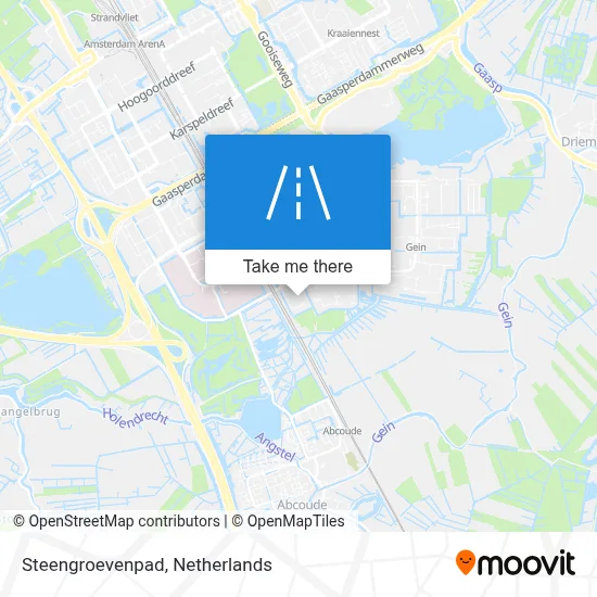 Steengroevenpad map