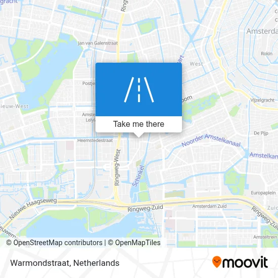Warmondstraat Karte