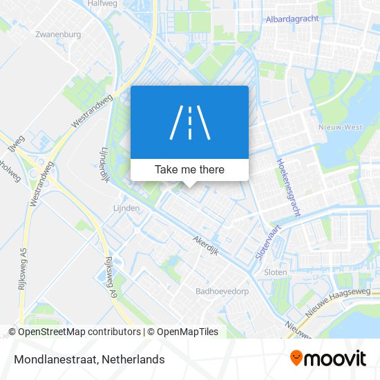 Mondlanestraat map