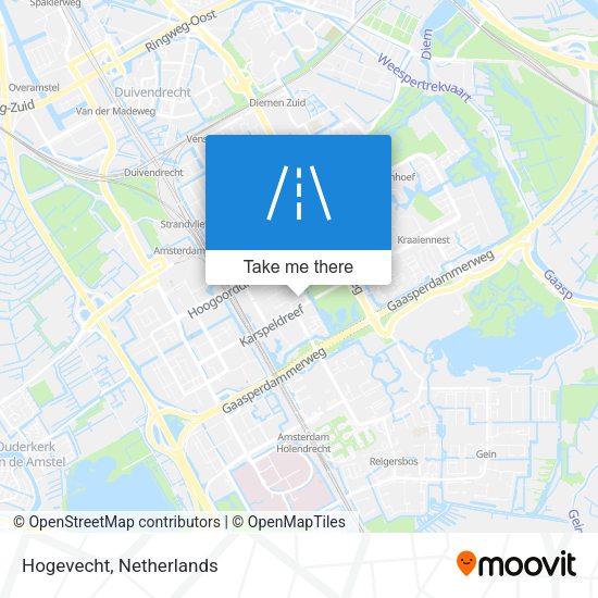 Hogevecht map