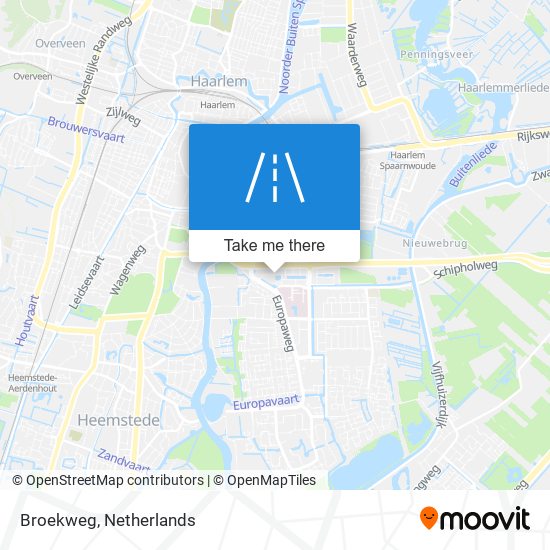 Broekweg map