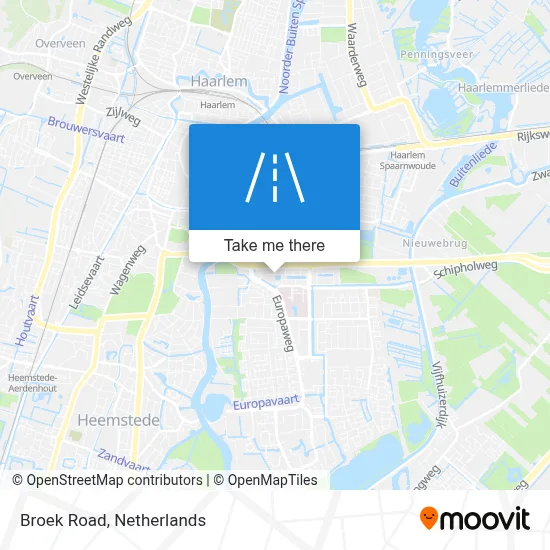 Broekweg map