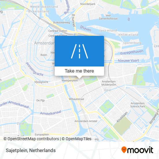 Sajetplein map