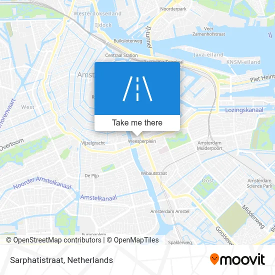 Sarphatistraat map