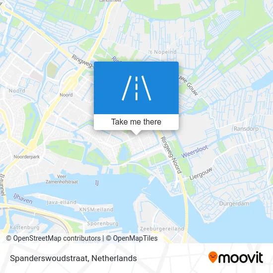 Spanderswoudstraat map