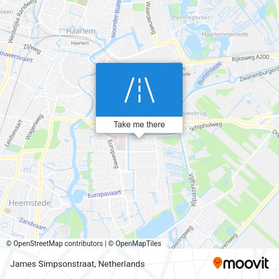 James Simpsonstraat map