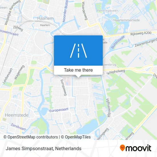 James Simpsonstraat map