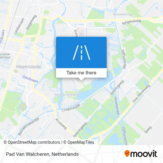 Pad Van Walcheren map