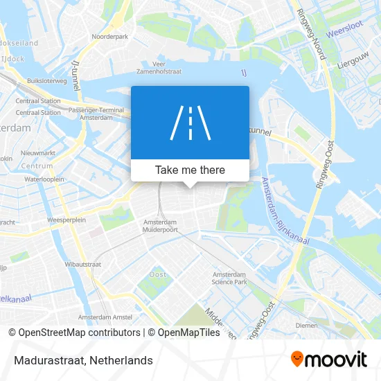 Madurastraat map