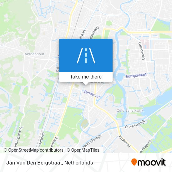Jan Van Den Bergstraat map