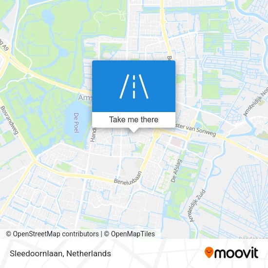 Sleedoornlaan map