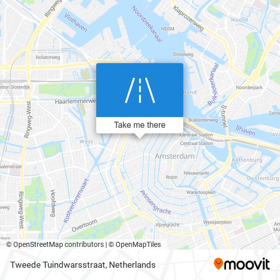 Tweede Tuindwarsstraat map