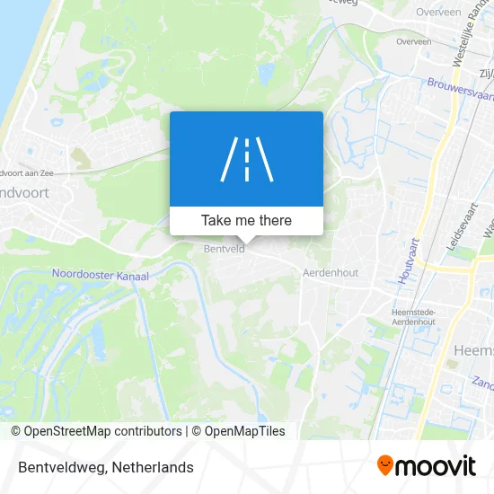 Bentveldweg map