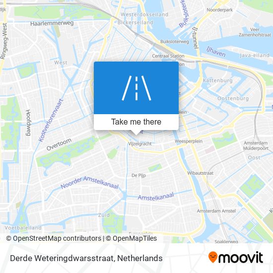 Derde Weteringdwarsstraat Karte