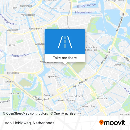 Von Liebigweg Karte