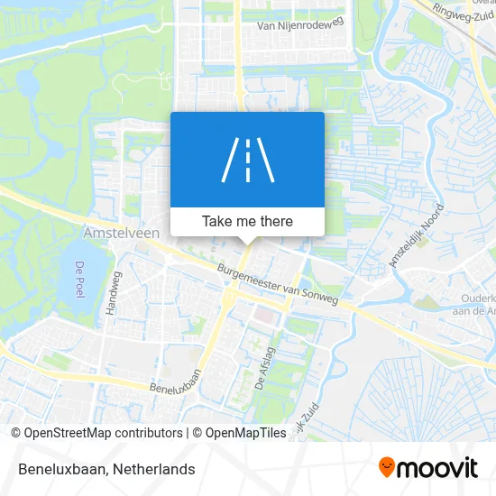 Beneluxbaan map