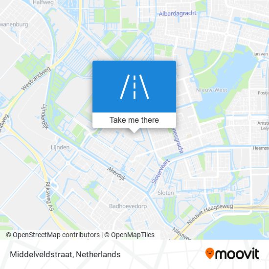Middelveldstraat map