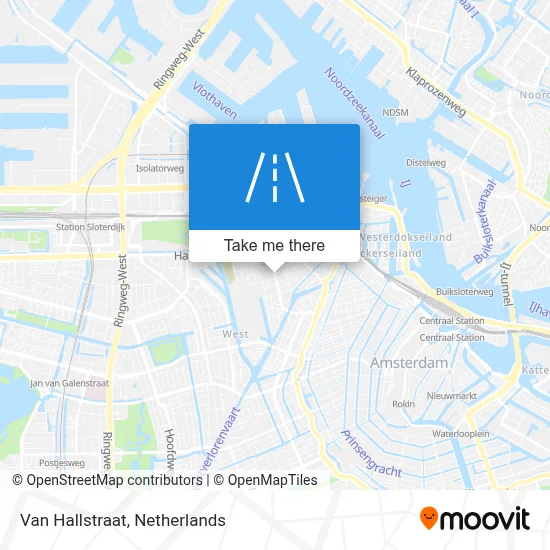 Van Hallstraat map
