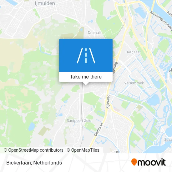Bickerlaan map