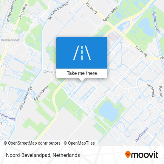 Noord-Bevelandpad map