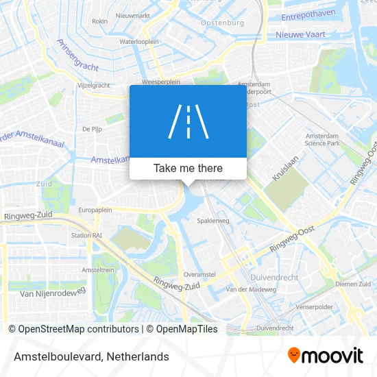 Amstelboulevard map
