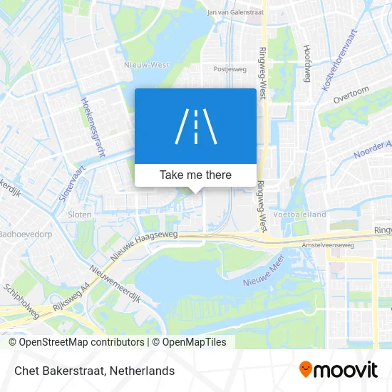 Chet Bakerstraat map