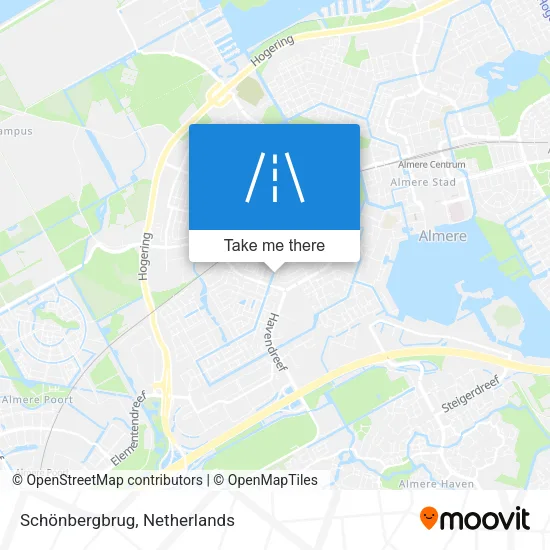 Schönbergbrug map