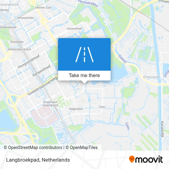 Langbroekpad map