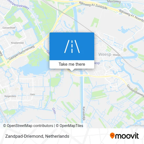 Zandpad-Driemond map